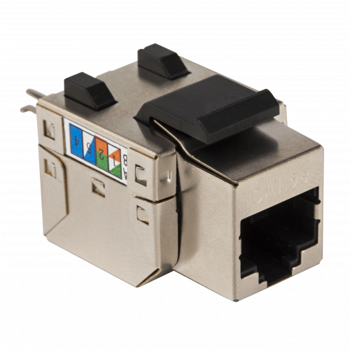 Модуль Keystone RJ45, Cat.5E, STP, 90 градусов, белый